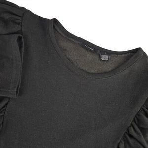 Halogen HA385905MI Women Size 1 Charleston Green Ruffle Short Sleeve Knee Length - Foto 1 di 6