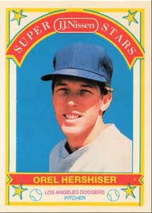 1989 J.J. Nissen Super Stars Orel Hershiser Los Angeles Dodgers #18