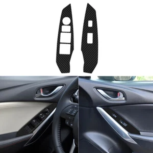 Carbon Fiber Front Door Control Panel Cover Trim For Mazda 6 Automatic 2014-2015 - Bild 1 von 22