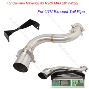 For Can-Am Maverick X3 R RR MAX 2017-2022 UTV Exhaust Tail Pipe Stainless Steel - Picture 1 of 10