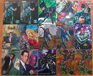 Batman Forever Metal Trading Cards Fleer 1995 - lot of 15 cards - Picture 1 of 2
