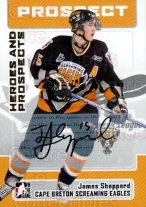 2006-07 ITG Heroes and Prospects Auto #AJSH James Sheppard