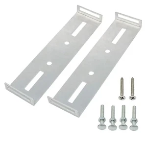 2 Pack Metal Mailbox Mounting Bracket Iron Mailbox Mounting Hardware for Mail... - Picture 1 of 5