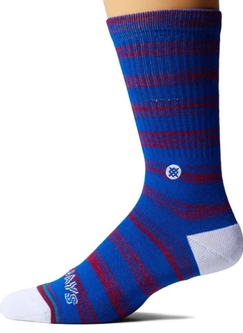 Stance Mens Shoe Size 9-13 Blue Jays Twist Casual Toronto Blue Jays Crew Socks Cover