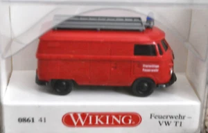 Wiking 0861 41 - VW T1 Van Kastenwagen (Volunteer Fire Brigade) - NEW MINT w/BOX - Picture 1 of 4