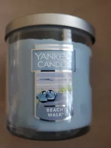 Nuevo vaso de vidrio YANKEE Vela PLAYA WALK 7 OZ azul verano - Imagen 1 de 4