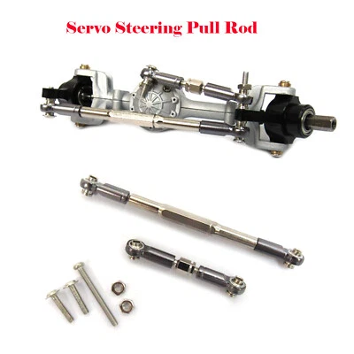 Upgrade Servo Steering Pull Rod Set Spare Parts for WPL 1/16 RC Military Truck - Image 1 of 4