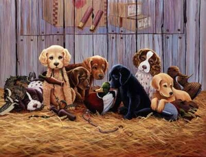 Puppy Accent & Decor Tile Lane Kendrick Ceramic Dog Art POV-LKA003AT - Picture 1 of 4