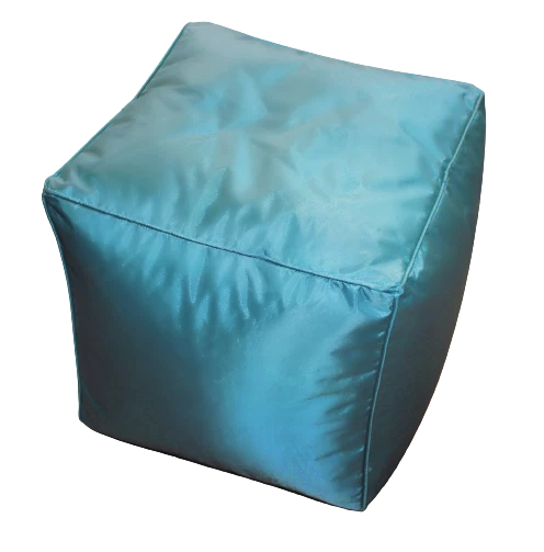 FILLED BEAN CUBE FOOTSTOOL / POUFFE / BEANBAG Use Indoors or Outdoors 2 Colours - Image 1 of 1