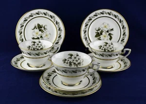 Royal Worcester BERNINA x3 Trio tazas de té y platillos - PERFECTOS - Imagen 1 de 2
