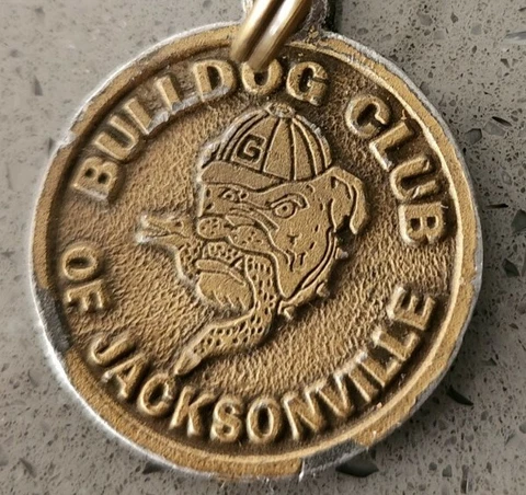GEORGIA BULLDOGS OF JACKSONVILLE FL KEY RING CHAIN * GATOR HATER COCKTAIL PARTY Cover