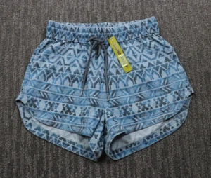 Nuevo con etiquetas Corto Gianni Bini Tyler Mujer XS Azul Geométrico 'Una Pequeña Fiesta' Cordón - Imagen 1 de 10