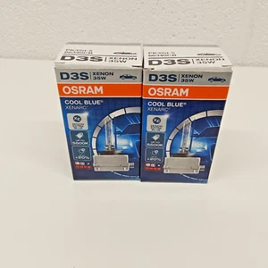 Like New! 2x D3S OSRAM Xenarc 5500K +20% Cool Blue 66340CB HID Xenon Lamps Bulbs - Picture 1 of 7