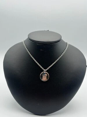 COLLANA DOLCE & GABBANA DJ0970 CON MEDAGLIETTA TONDA UNISEX  - Immagine 1 di 2