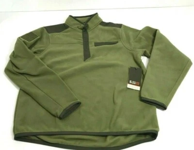 СРЕДНИЙ МУЖСКОЙ 5.11TACTICAL APOLLO TECH ФЛИСОВАЯ РУБАШКА УСТАЛОСТЬ ЗЕЛЕНЫЙ НОВЫЙ С ЯРЛЫКАМИ # 72124 - Изображение 1 из 2
