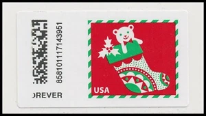 US CVP110 Holiday Delights Stocking Kiosk ATM F single MNH 2020 - Picture 1 of 1