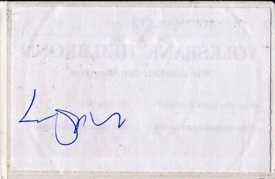 Udo Lindenberg-Autogramm Original Volksbank Heilbronn - Bild 1 von 2