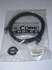 E-Core 570-05-bk Cat5e 350 mhz schwarz geformtes Patchkabel 5 Fuß NEU! - Bild 1 von 4