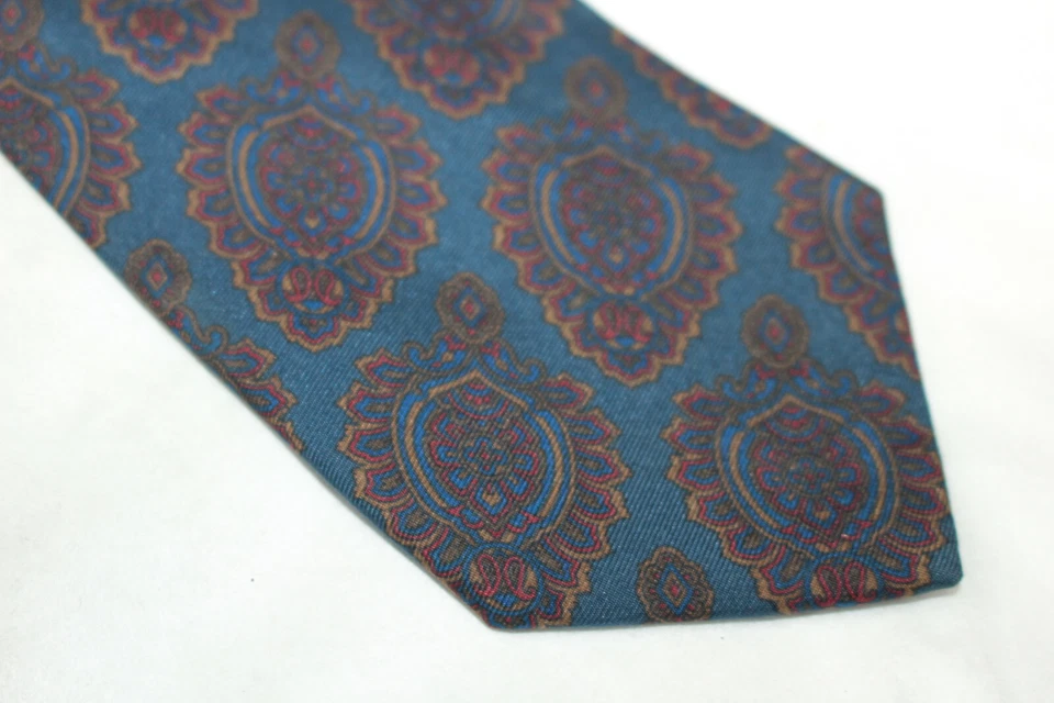 Corbata de seda NAZARENO GABRIELLI Hecha en Italia F60597 Foto 1 de 4