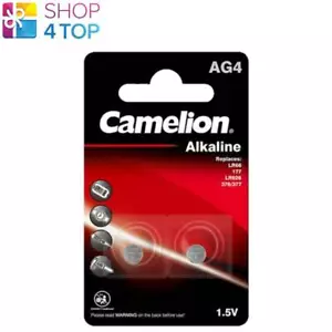 2 CAMELION AG4 LR626 ALKALINE BATTERIES LR66 377 G4 1.5V 2BL 18mAh EXP 2026 NEW - Picture 1 of 1