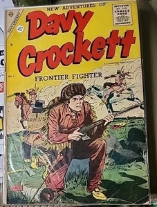 DAVY CROCKETT: FRONTIER FIGHTER #1 *1955* CHARLTON GOLDEN AGE WESTERN 2.0* GA - Imagen 1 de 7