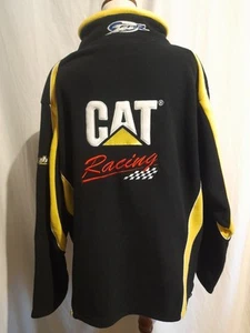 Cat Ford Racing Black Fleece 1/4 Zip Jacket Size Medium - Picture 1 of 4