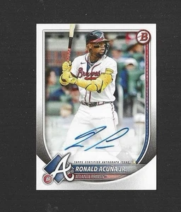 2025 Bowman Ronald Acuna Jr. Rookies and Veterans Auto #PRV-RA Braves - Picture 1 of 2