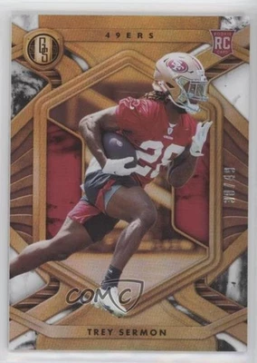 2021 Panini Gold Standard Rookies White Gold /49 Trey Sermon #129 Rookie RC - Image 1 of 2