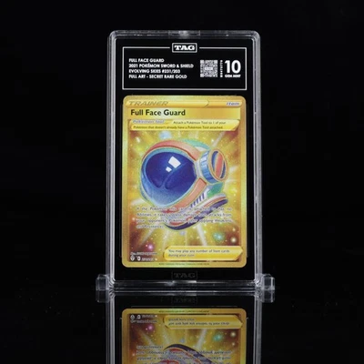 Full Face Guard 231/203 Gold Secret Rare Pokémon Evolving Skies TAG 10 - Image 1 of 2