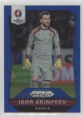 2016 Panini Prizm UEFA Euro Blue Prizm /249 Igor Akinfeev #169 - Image 1 of 2