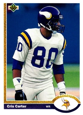 1991 Upper Deck #56 Cris Carter - Image 1 of 2