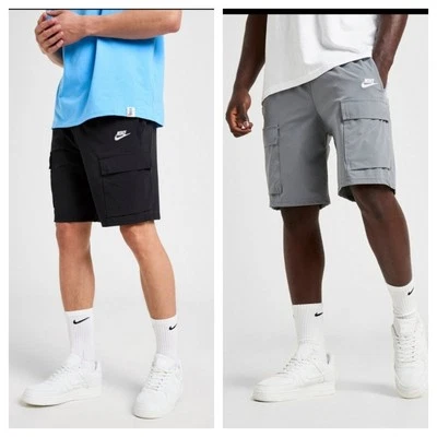 Nike Mens Woven Cargo Shorts  Activewear Swim Sports Black Grey S TO XXL - Image 1 of 4