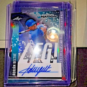 2025 BASEBALL NATION CLEAR LA-AB1 DIE-CUT LEGEND AUTO ADRIAN BELTRE AUTO 15/15 - Picture 1 of 5