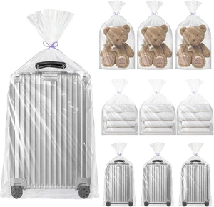 10 Pezzi Sacchetti Extra Large in Plastica Trasparente 100 X 152 Cm, Grandi Dure - Foto 1 di 12