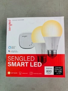 Sengled Smart LED Soft White A19 Starter Kit (2-Pack) with hub - Picture 1 of 3