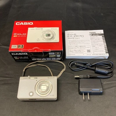 CASIO EXILIM EX-ZR70 White Digital Camera - Image 1 of 4