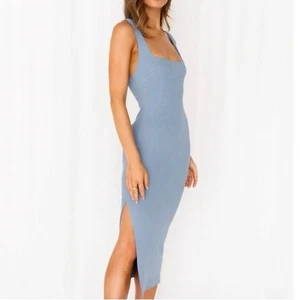 Abito midi Hello Molly "Da zero" blu oceano XL USATO IN OTTIME CONDIZIONI  - Foto 1 di 9