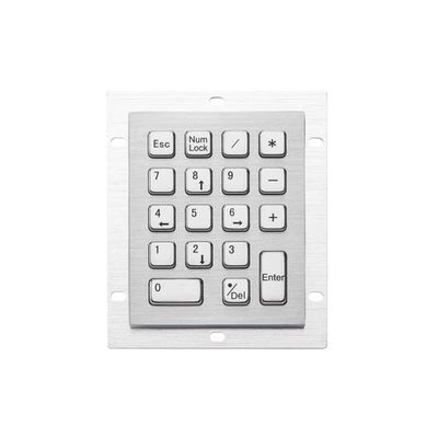 18 Key IP65 Compact Vandal Proof Stainless Steel Industrial Metal Numeric Keypad - Image 1 of 4
