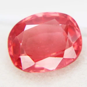 4.95 Ct Cushion Shape Loose Gemstones Peach Pink Natural Morganite - Picture 1 of 4