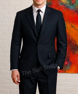 Vintage Brioni Suit 32R 26W Nomentano Navy Blue Custom Made in Italy - Image 1 of 4