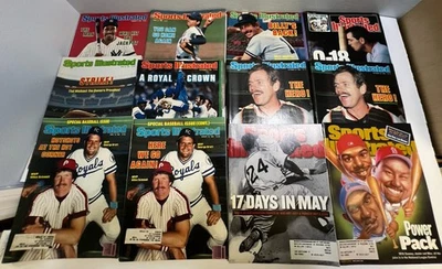 Lote de 12 Fundas de Béisbol Brett Seaver Revista Ilustrada Deportiva Años 80 90 De Colección Foto 1 de 4