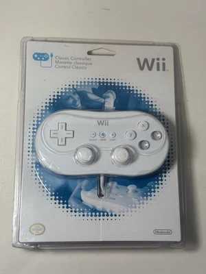 OEM Official Nintendo Wii Classic Controller White NEW SEALED - Image 1 of 4