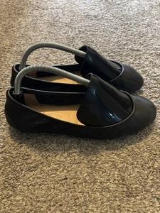 Tieks by Gavrieli black leather flats ballet shoes women's size 10 - Picture 1 of 8