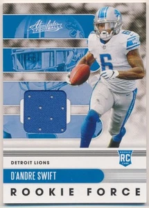 2020 Absolute Rookie Force Jerseys #9 D'Andre Swift - Picture 1 of 2