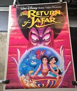 Vintage Aladdin Rückkehr von Jafar Heim Video Film Promo Disney Poster 22,5 x 32 Zoll - Bild 1 von 12