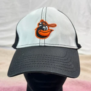 New Era 39THIRTY Baltimore Orioles Hat M/L Stretch Fit Mesh Gray/Black - Picture 1 of 5