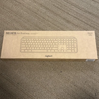 Logitech MX Keys for Business Wireless Keyboard Graphite 920-010116 - New - Image 1 of 4