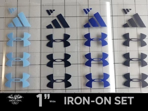 🐉🔥 CONJUNTO Under Armor Planchado: 1" de ancho cada uno: azul claro, azul cromado, azul brillante - Imagen 1 de 2