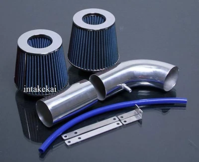 5 Inch High Flow Cold Air Intake Kit w/ Heat Shield for Ford Bronco 1988-1995 Foto 1 de 2