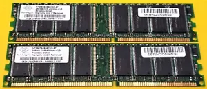 ⭐️⭐️⭐️⭐️⭐️ RAM Nanya NT256D64S88C0G-5T DDR-400MHZ-CL3 512MB (256x2) - Picture 1 of 3